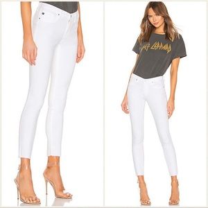 NWOT AG white stretch legging ankle jeans - size 27R